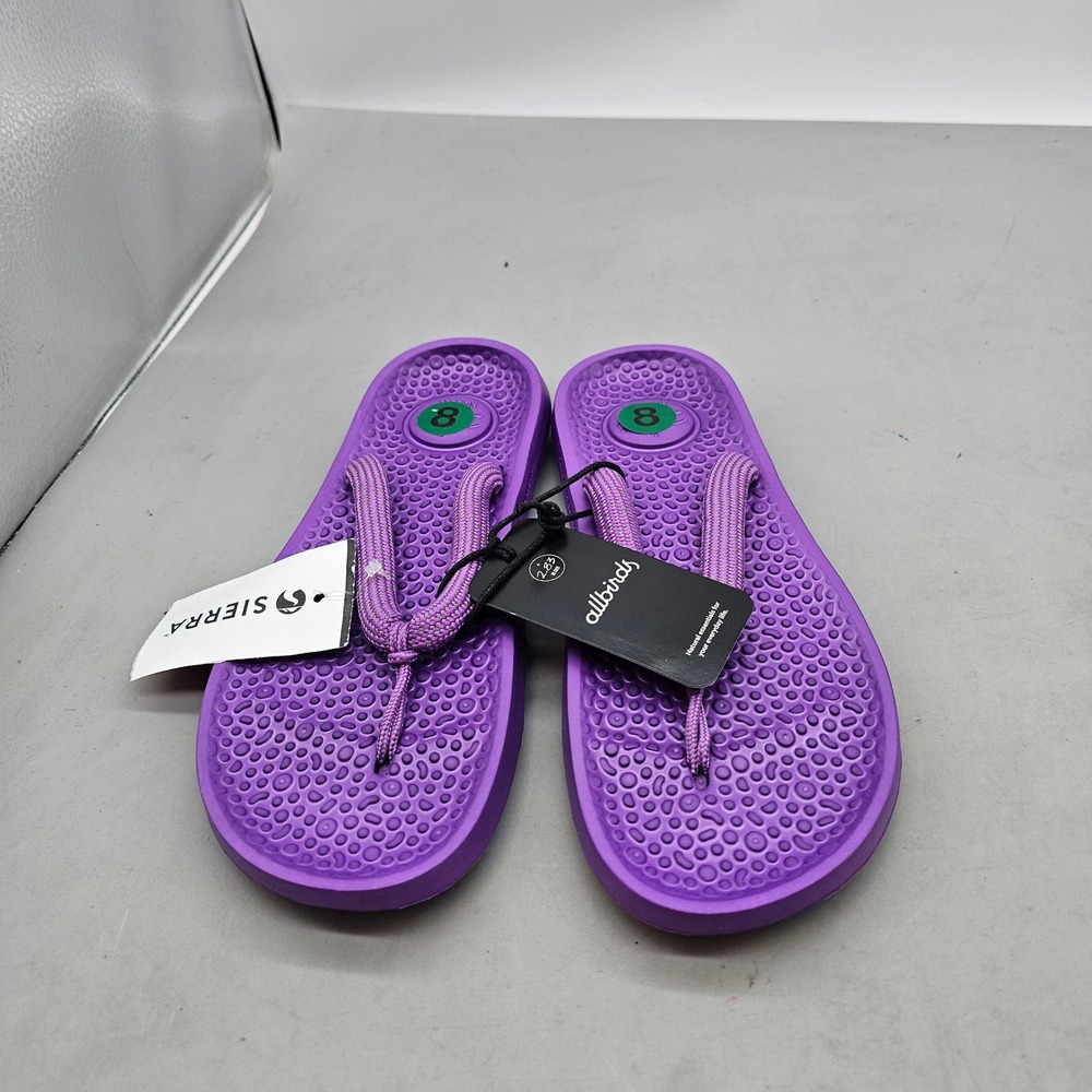 Allbirds Sugar Zeffers Purple Sustainable Sugarcane Flip Flop Sandals Womens 8